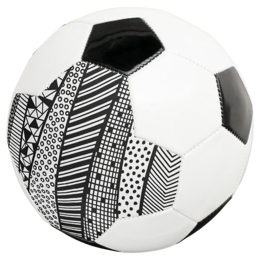 Black and white - modern pattern fußball (Dreiviertel)