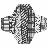 Black and white - modern pattern fußball (Flach)