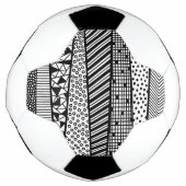 Black and white - modern pattern fußball (Vorderseite)