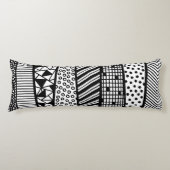 Black and white - modern pattern seitenschläferkissen (Vorderseite)