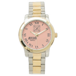 Black and White Monogram and Name Armbanduhr