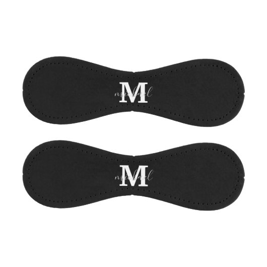 black and white monogram personalized inital baseball (Paneele)