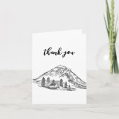 Black and white mountain note card (Vorderseite)