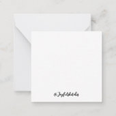 Black and white mountain note card mitteilungskarte (Rückseite)