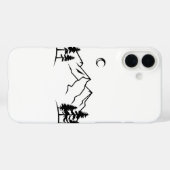 Black and White Mountain Phone Case (Rückseite (Horizontal))