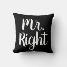 Black and White Mr Right Husband/Boyfriend
