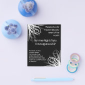 Black and White Music , DJ oder Dance Event Flyer (Einzeln)