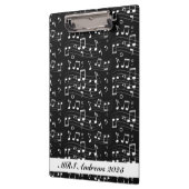 Black and white music notes klemmbrett (Links)