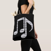 Black and White Music Notes Tasche (Von Nahem)
