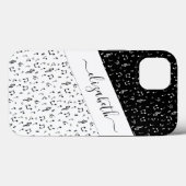 Black and white musical personalized   Case-Mate iPhone hülle (Rückseite (Horizontal))