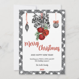 Black and White Noël Christmas Invitation Einladung