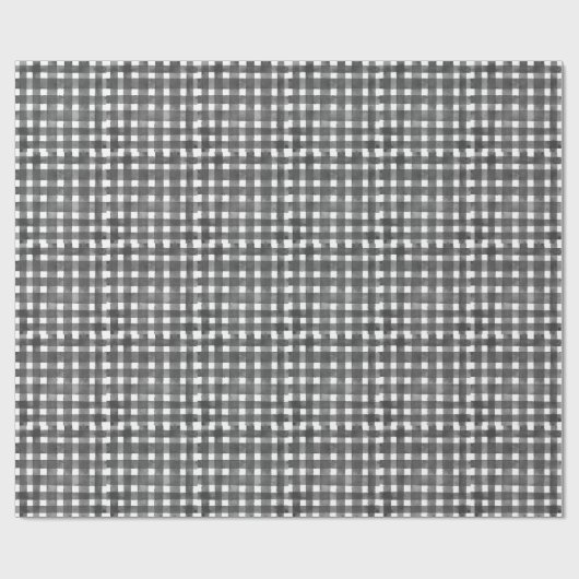 Black and White Noël Geschenkpapier (Flach)