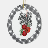 Black and White Noël  Keramik Ornament (Links)