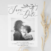 Black and White Olive Wedding | Italian Photo Save The Date