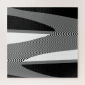 Black And White Op Art Design, Jigsaw Puzzle (Horizontal)