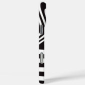 Black and White Optical Illusion Star iPhone Case (Rückseite / Rechts)