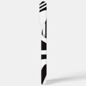 Black and White Optical Illusion Star iPhone Case (Rückseite / Links)