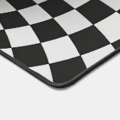 Black and White Optical Illusion Tunnel Schreibtischunterlage (Ecke)