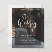 Black and White Overlay Budget Foto Wedding (Vorderseite)