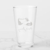 Black and White Oxford Stich Dance Shoe Teacher Glas (Rückseite)