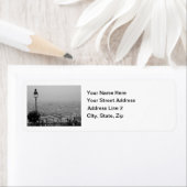 Black and White Paris Address Labels (Insitu)