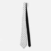 Black and White Pattern Custom Necktie Krawatte (Vorderseite)