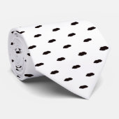 Black and White Pattern Custom Necktie Krawatte (Gerollt)