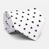 Black and White Pattern Custom Necktie Krawatte (Gerollt)
