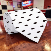 Black and White Pattern Custom Necktie Krawatte