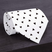 Black and White Pattern Custom Necktie Krawatte