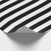 Black and White Pattern Simple Stylish  Geschenkpapier (Ecke)