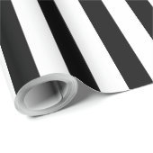 Black and White Pattern Simple Stylish  Geschenkpapier (Rolleneckpunkt)