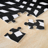 Black And White Patterns Zig Zag Zebra Stripes Puzzle (Seite)