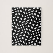 Black And White Patterns Zig Zag Zebra Stripes Puzzle (Vertikal)