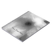 Black And White Peony Flower Petals Notebook Notizblock (Linke Seite)