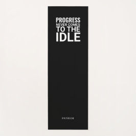 Black and White Personalized Fitness Inspiration Yogamatte