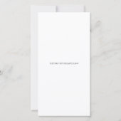 Black and White Photo Strip Wedding Save the date (Rückseite)