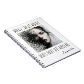 Black and white pixel face painting  notizblock (Rechte Seite)