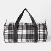 Black And White Plaid  Duffle Bag (Rückseite)