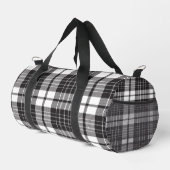 Black And White Plaid  Duffle Bag (Rechte Ecke)
