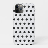 Black and White Polka Dot iPhone Case (Rückseite)