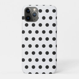Black and White Polka Dot iPhone Case