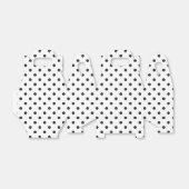 Black and White Polka Dot Wedding Party Geschenkschachtel (Ungefaltet)