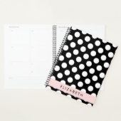 Black and White Polka Dots, Dotted, Your Name Planer (Anzeige)