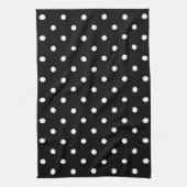 Black and white polka dots geschirrtuch (Vertikal)