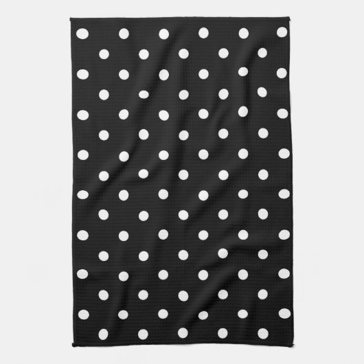 Black and white polka dots geschirrtuch (Vertikal)
