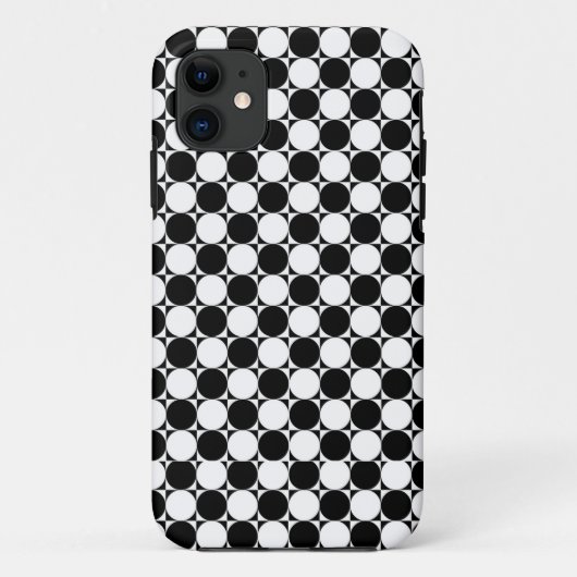 Black and White Polka Dots iPhone 5 Fall Case-Mate iPhone Hülle (Rückseite)