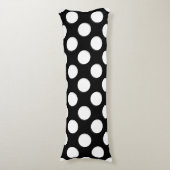 Black and White Polka Dots, Polka Dot Pattern Seitenschläferkissen (Vorderseite Vertikal)