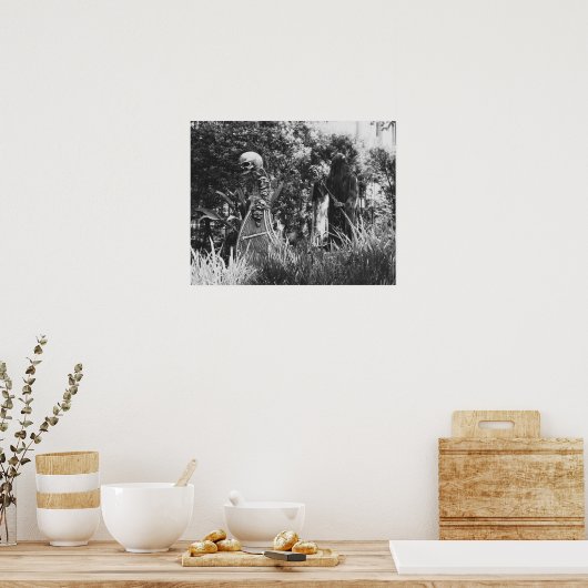 Black and White Poster Charon Ferryman durch Styx (Küche)