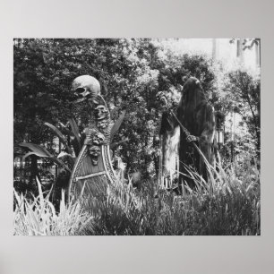 Black and White Poster Charon Ferryman durch Styx